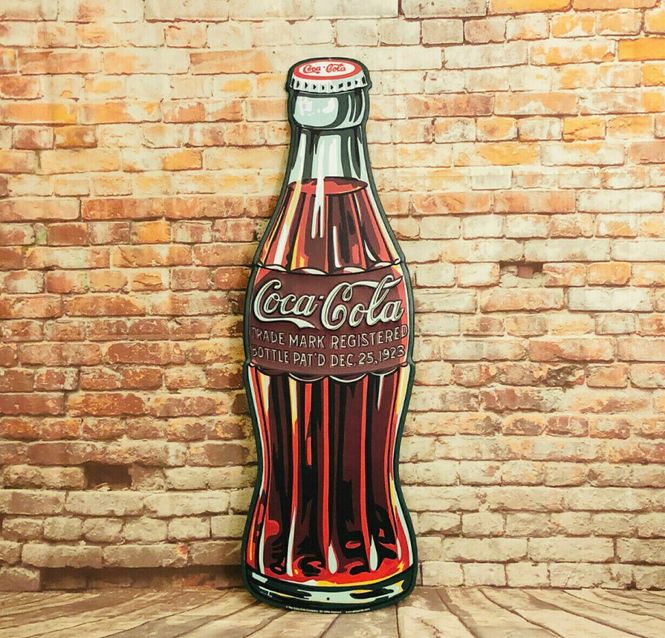 Hovedbilde Metall Coca Cola 90 cm flaske