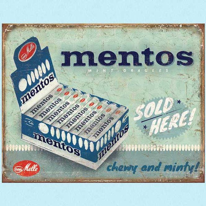 Hovedbilde Metallskilt Mentos