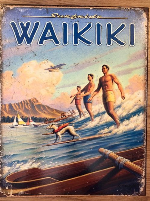 Hovedbilde Metallskilt Waikiki