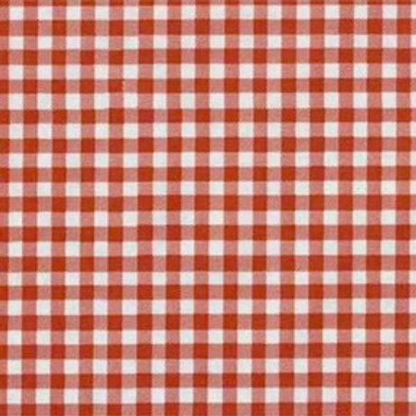 Voksduk med r&oslash;de ruter