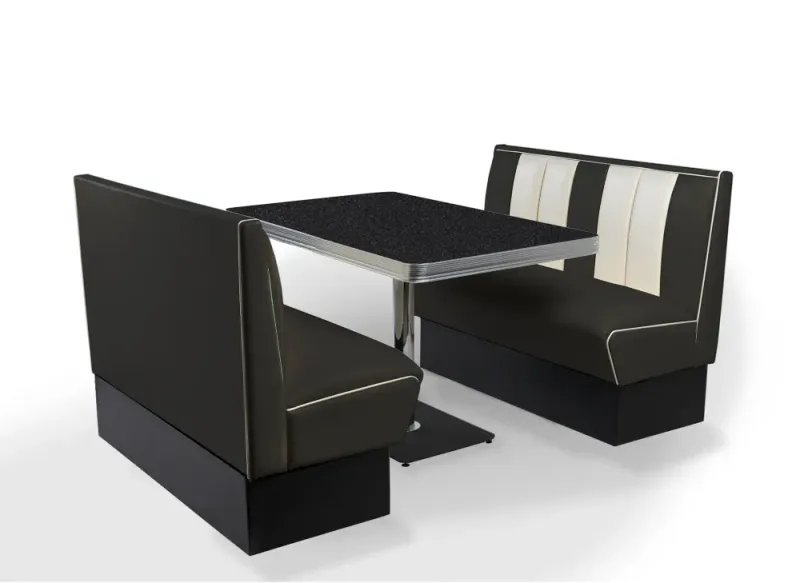 Dinerbooth sett komplett med bord 120 cm 