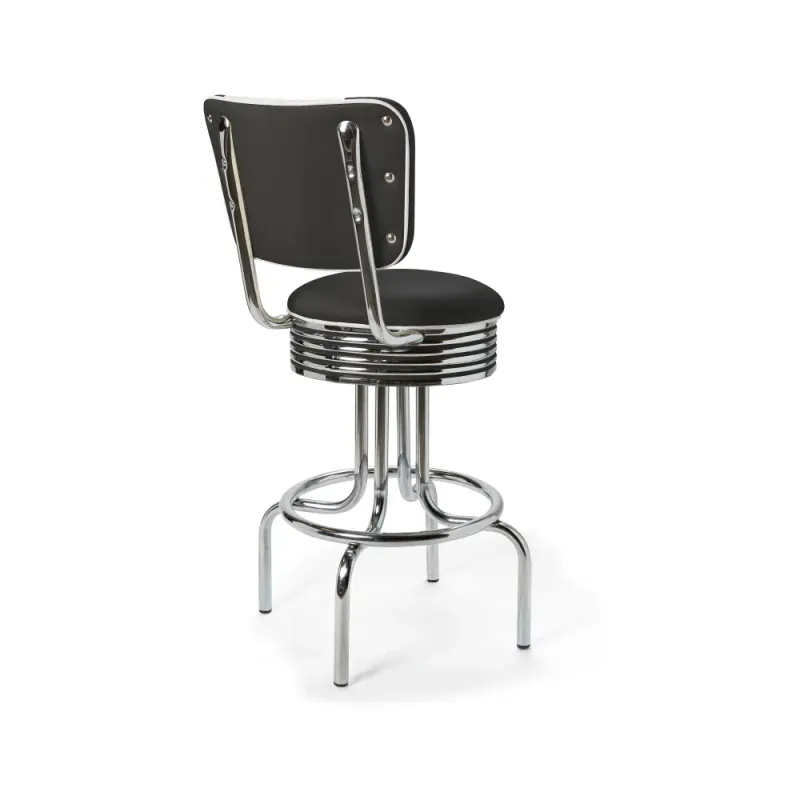Airline Barkrakk med rygg CB 66 cm Chrome