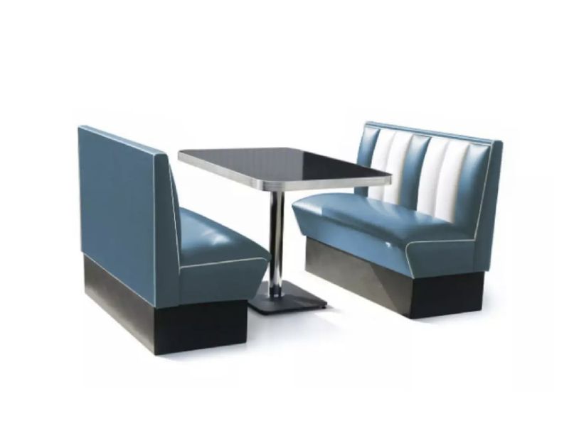 Dinerbooth sett komplett med bord 120 cm 