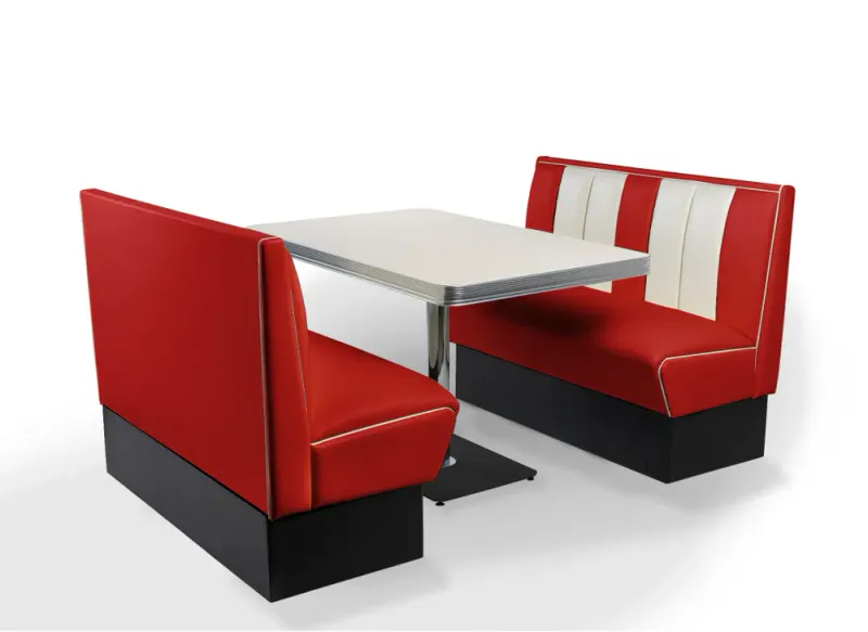 Dinerbooth sett komplett med bord 120 cm 