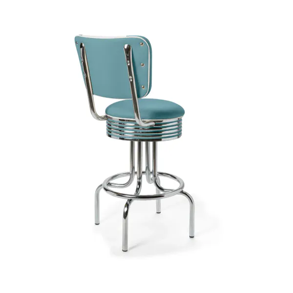 Airline Barkrakk med rygg CB 66 cm Chrome