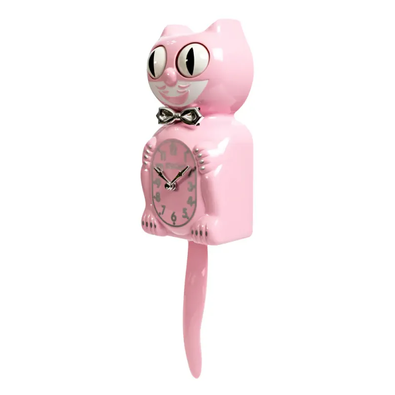 Kit-Cat klokke Retro Kitchen Edition i rosa