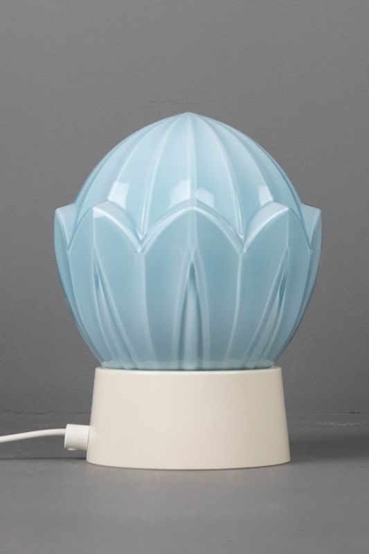 Thabur bordlampe Tulp blå