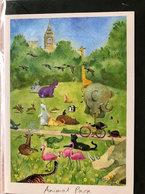 Hovedbilde Kort med konvolutt Zoo
