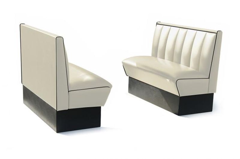 Dinerbooth sett komplett med bord 120 cm 