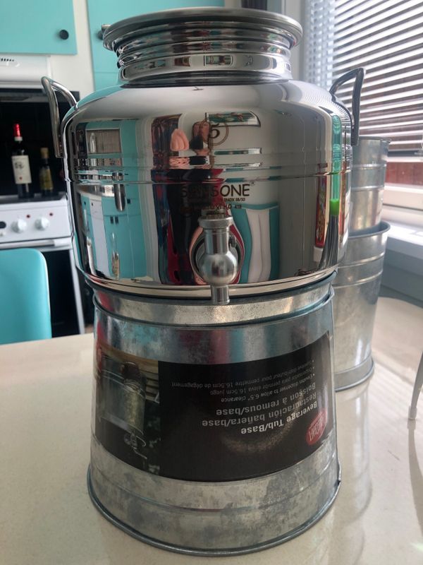 Vannbeholder 5 Liter rustfri fra Sansone