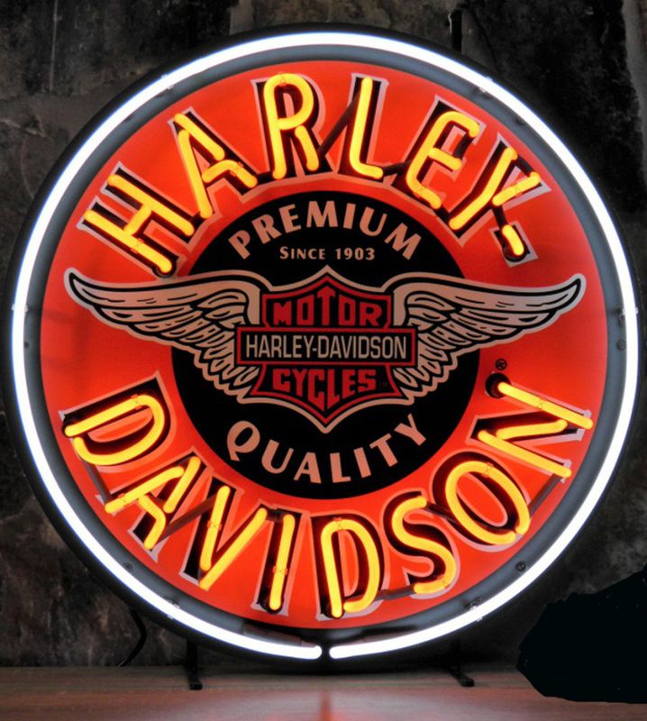 Harley Davidson neonskilt