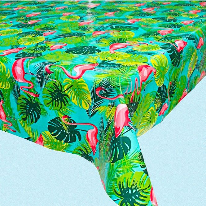 Hovedbilde Voksduk Flamingoer