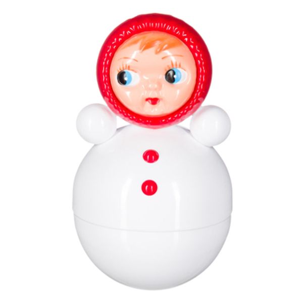 Vuggedukke hvit og rød